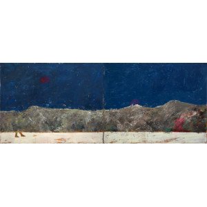 "Слідопит" (диптих). 2015-2016 роки. Полотно, олія, 80х200 см