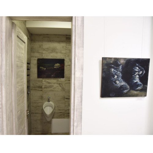 Виставка «Воєнний стан»: художник Владислав Шерешевський розповідає про пророчі збіги, Анджеліну Джолі та повішеного в туалеті путіна